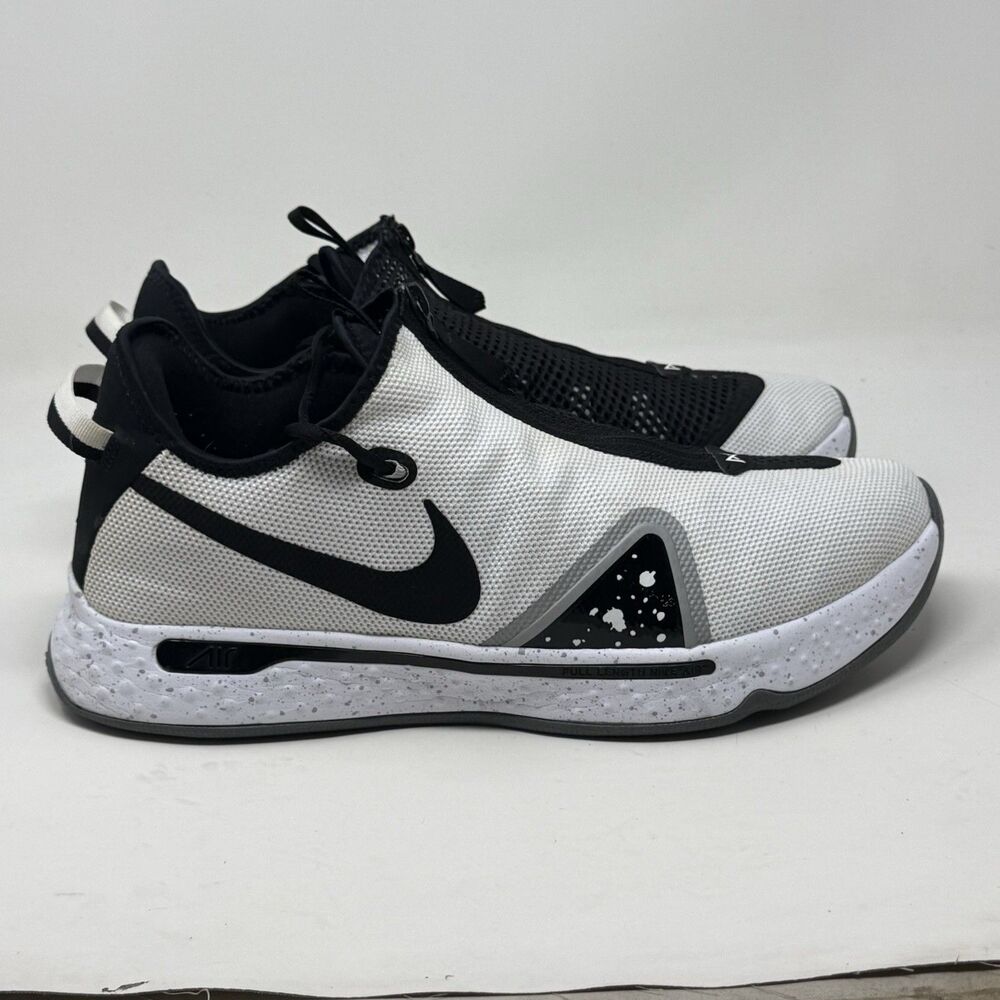 Nike PG 4 Paul George Oreo Sneakers Shoes Mens 15 White Black CD5079-100